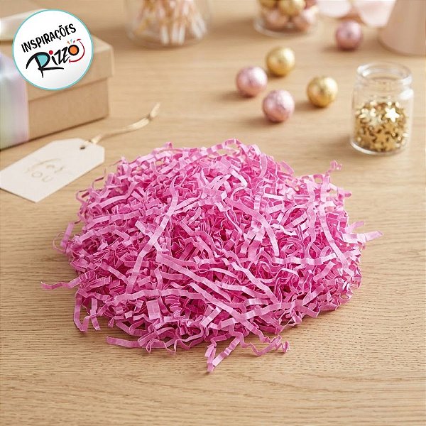 Palha Decorativa de Papel Lilás - 100g - 1 unidade - Rizzo