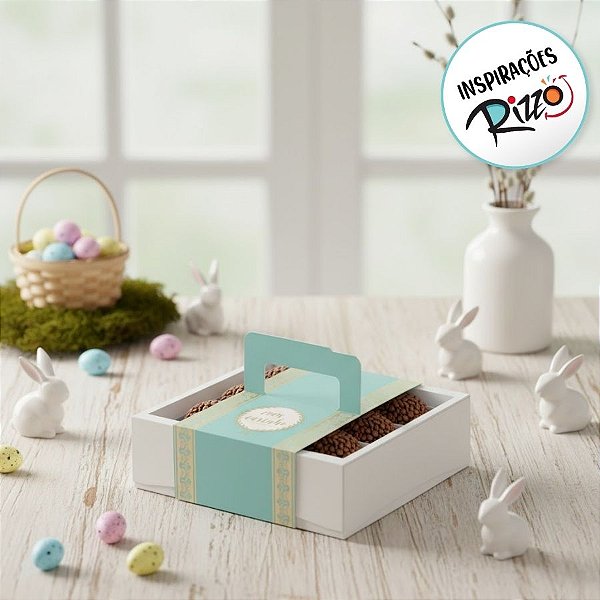 Caixa para Doces Lembrancinha Azul - 1 unidade - Cromus - Rizzo