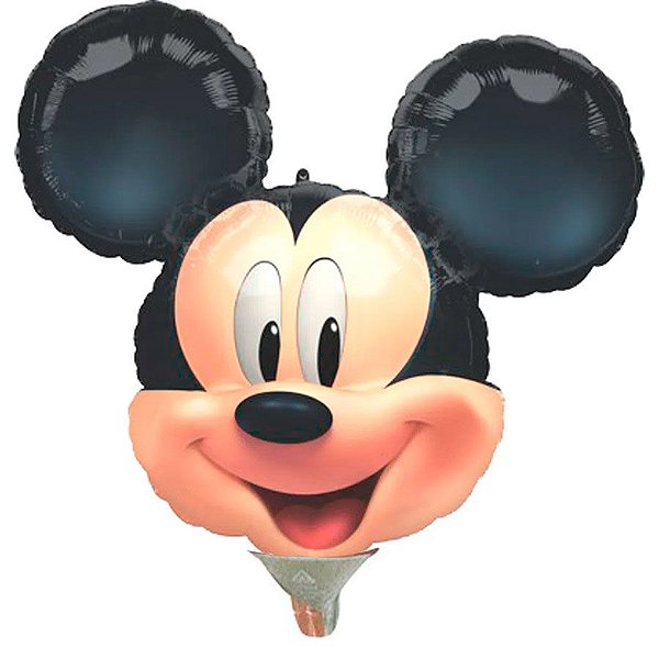 Balão de Festa Metalizado 14'' 35cm - Mickey Mouse - 1 unidade - Cromus - Rizzo