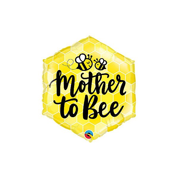 Balão de Festa Microfoil 20" 51cm - Mother to Bee (Futura Mamãe) - 1 unidade - Qualatex Outlet - Rizzo