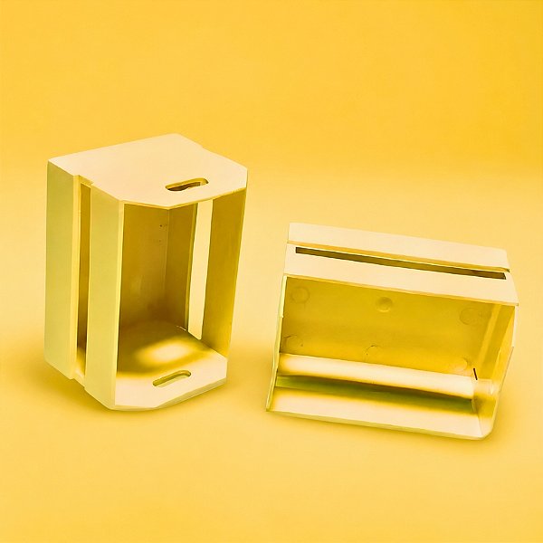 Mini Caixote - Amarelo Bebê - 12x8,5cm - 1 unidade - Rizzo