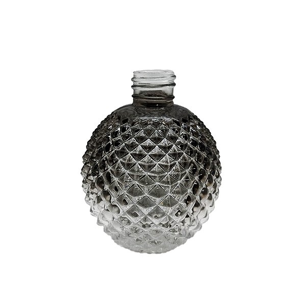 Frasco para Perfumaria de Vidro Redodo - Madri Preto/Degradê - 330ml - 1 unidade - Rizzo