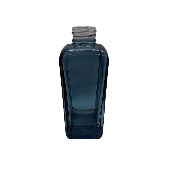 Frasco para Perfumaria de Vidro Quadrado - Zagreb Azul - 180ml - 1 unidade - Rizzo