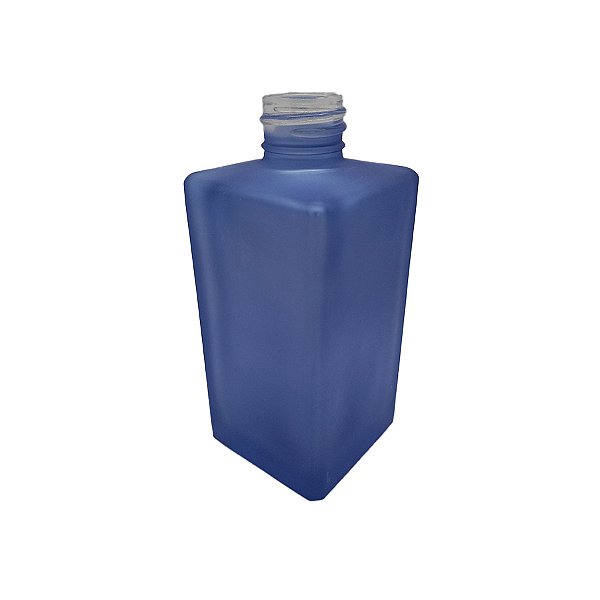 Frasco para Perfumaria de Vidro Quadrado - Londres Azul Fosco - 250ml - 1 unidade - Rizzo