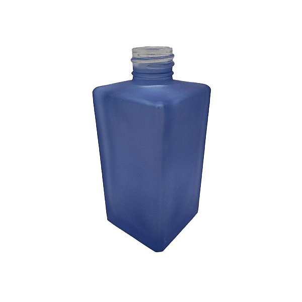 Frasco para aromatizador de Vidro Quadrado - Londres Azul Fosco - 250ml - 1 unidade - Rizzo