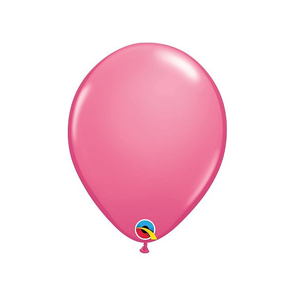 Balão de Festa Látex Liso Sólido - Rosa Mexicano - 11" 28cm - 6 unidades - Qualatex Outlet - Rizzo