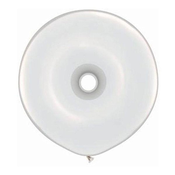 Balão de Festa Látex Donut - Diamond Clear - 16" 40cm - 25 unidades - Qualatex Outlet - Rizzo