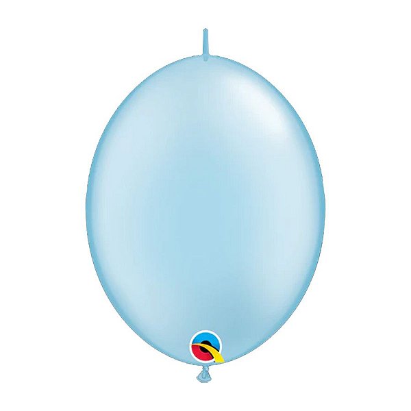 Balão de Festa Látex Liso - Azul Perolado - 6" 15cm - 50 unidades - Qualatex Outlet - Rizzo