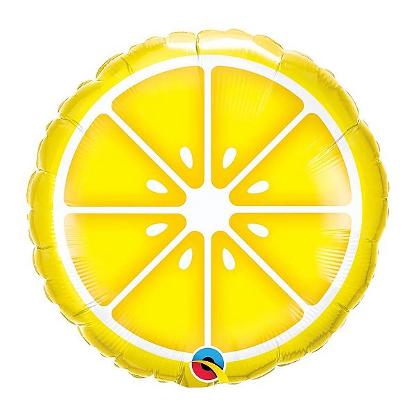 Balão de Festa Microfoil 18" 45cm - Redondo Limão Siliciano - 1 unidade - Qualatex Outlet - Rizzo