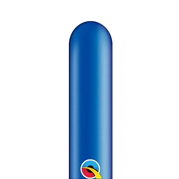 Balão de Festa Canudo - Azul Safira - 260Q - 100 unidades - Qualatex Outlet - Rizzo