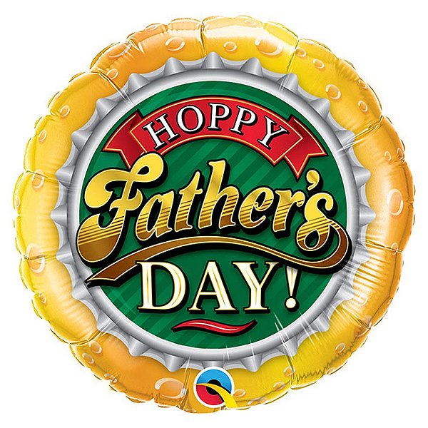 Balão de Festa Microfoil 18" 45cm - Redondo Happy Father's Day - 1 unidade - Qualatex Outlet - Rizzo