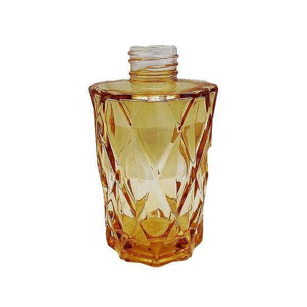 Frasco para Perfumaria de Vidro Redondo - Difusor Mel - 200ml - 1 unidade - Rizzo