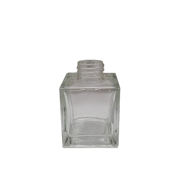 Frasco para Perfumaria de Vidro Cubo -Transparente - 100ml - 1 unidade - Rizzo