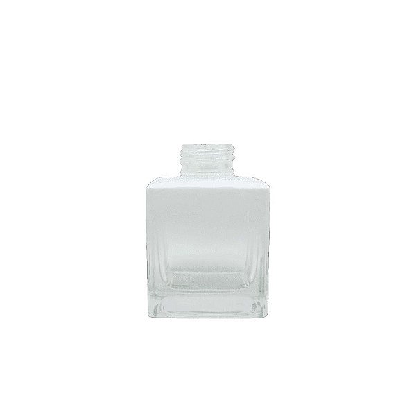 Frasco para aromatizador de Vidro Cubo - Branco Degradê - 100ml - 1 unidade - Rizzo