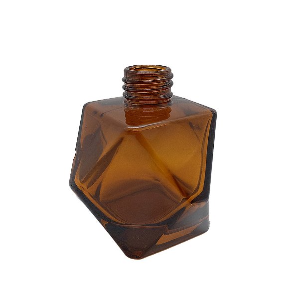 Frasco para Perfumaria de Vidro - Viena Fume Marrom - 200ml - 1 unidade - Rizzo