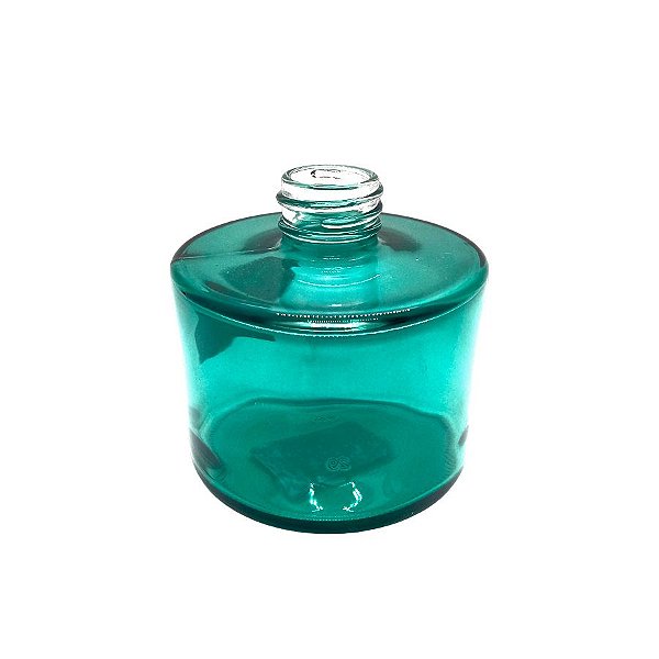 Frasco para Perfumaria de Vidro Redondo Largo - Picolo Verde - 240ml - 1 unidade - Rizzo