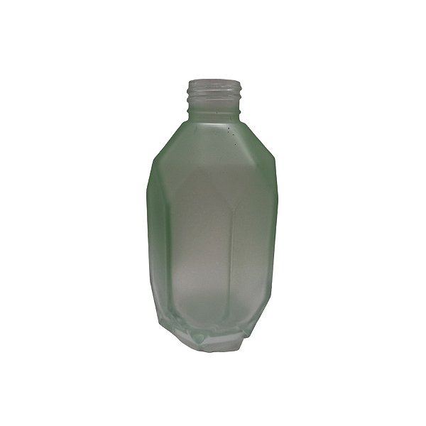 Frasco para Perfumaria de Vidro Heptagonal - Porto Verde Fosco - 230ml - 1 unidade - Rizzo