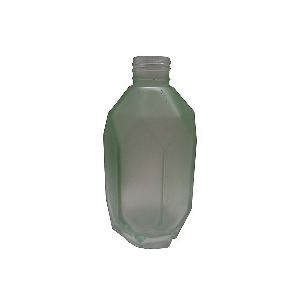 Frasco para aromatizador de Vidro Heptagonal - Porto Verde Fosco - 230ml - 1 unidade - Rizzo