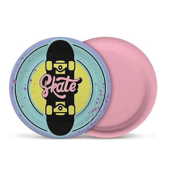Prato de Papel Redondo - Skate - 8 unidades - Cromus - Rizzo