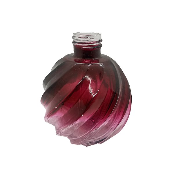 Frasco para Perfumaria de Vidro Redondo - Aspiral Atenas Marsala - 280ml - 1 unidade - Rizzo