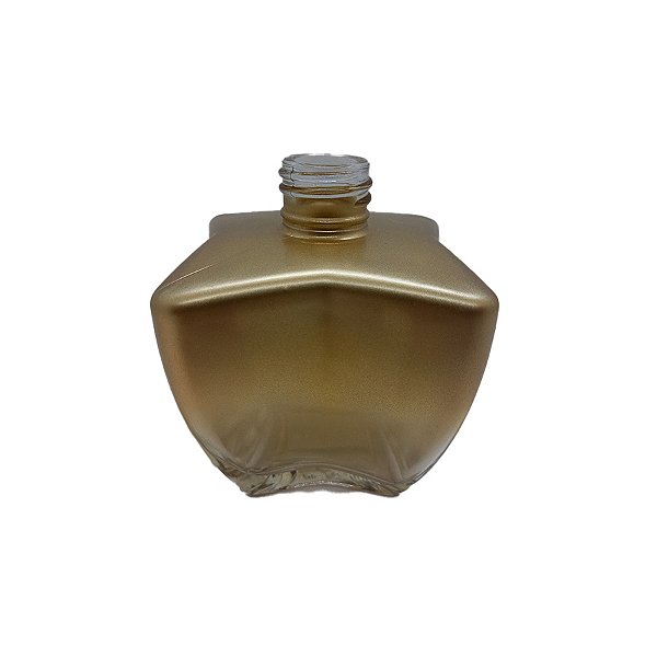 Frasco para Perfumaria de Vidro Estrela - Fosco Ouro - 280ml - 1 unidade - Rizzo