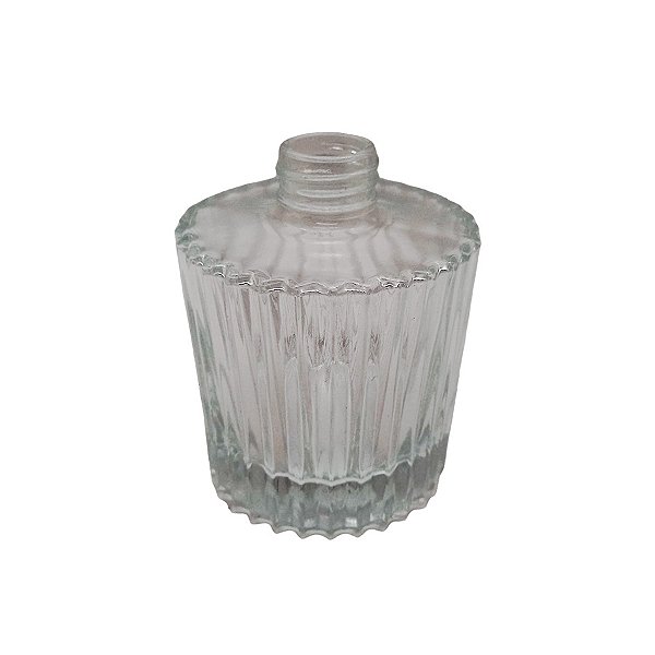 Frasco para Perfumaria de Vidro Redondo - Difusor Transparente - 200ml - 1 unidade - Rizzo