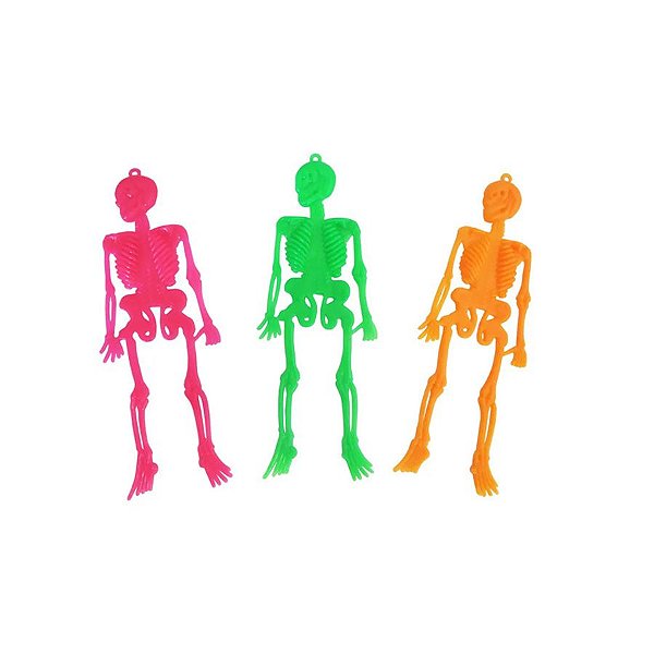 Mini Esqueleto Sortido - Halloween - 12 unidades - BrasilFlex - Rizzo