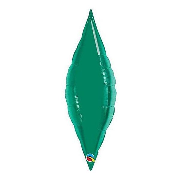 Balão de Festa Microfoil 13" 33cm - Taper Verde Esmeralda - 1 unidade - Qualatex Outlet - Rizzo