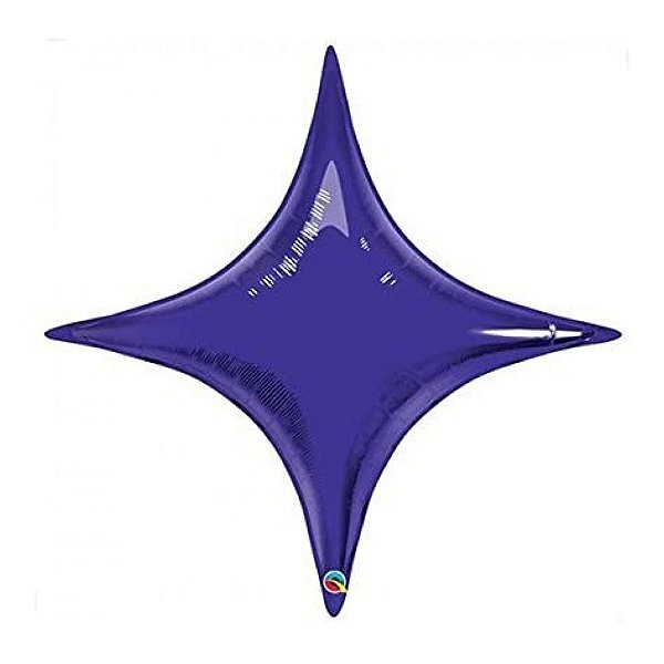 Balão de Festa Microfoil 20" 50cm - Starpoint Roxo Quartzo - 1 unidade - Qualatex Outlet - Rizzo