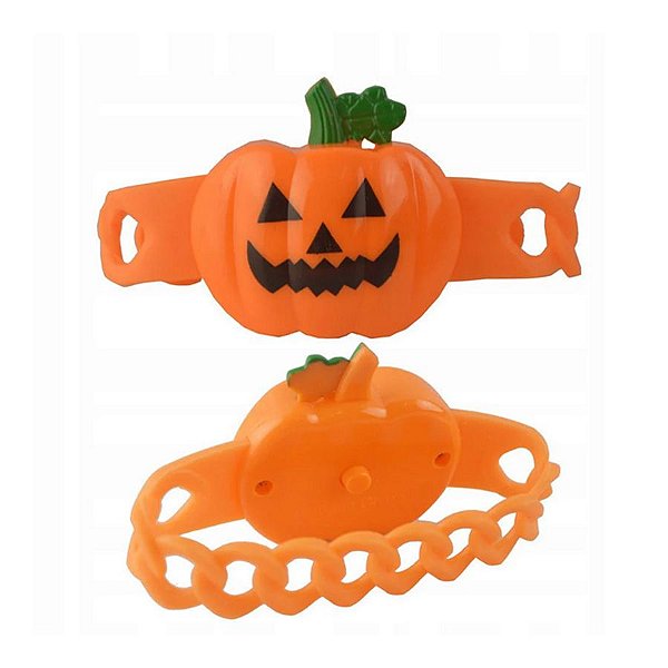 Pulseira de Abóbora com led de Halloween - 1 unidade - Rizzo