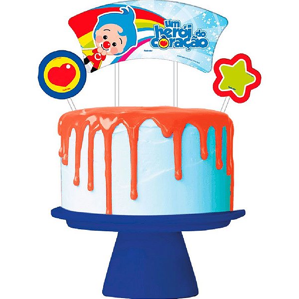 4 Topo Decoração de Bolo Tema Festa Homem De Ferro - Fantasia Kids