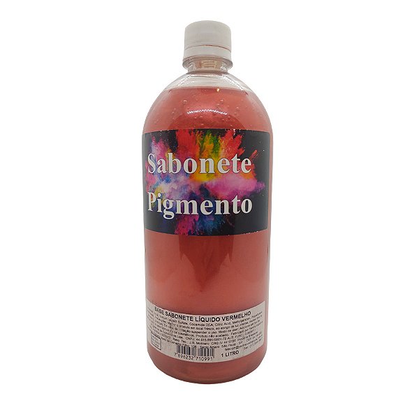 Base Sabonete Líquido Pigmento Vermelho - 1L - 1 unidade - Rizzo