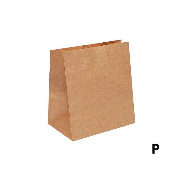 Saco de Papel P 28x19x12cm - Kraft - 50 unidades - Cromus - Rizzo