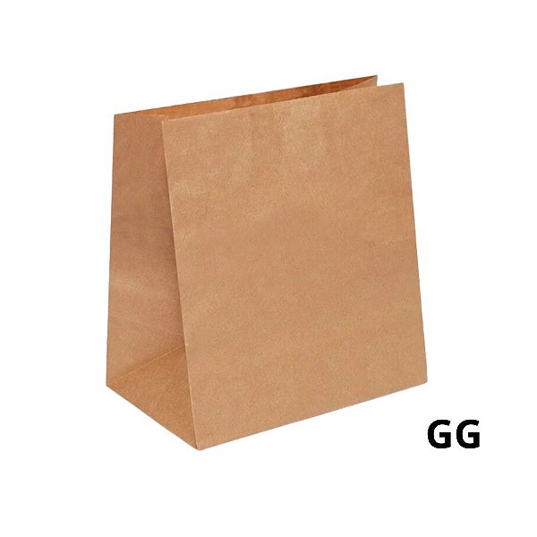 Saco de Papel GG 41x35x21cm - Kraft - 50 unidades - Cromus - Rizzo