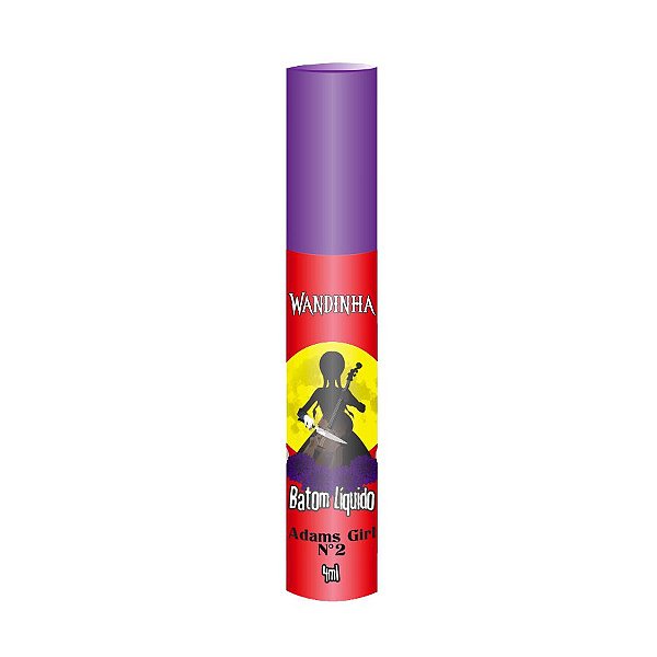 Batom Líquido Matte Wandinha Adams Girl - Cor 02 - 4ml - 1 unidade - Rizzo