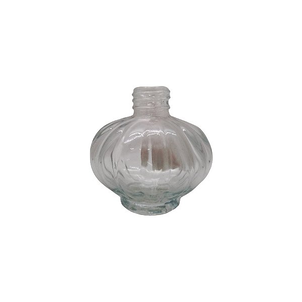 Frasco para Perfumaria de Vidro Redondo - Sofia Transparente- 50ml - 1 unidade - Rizzo