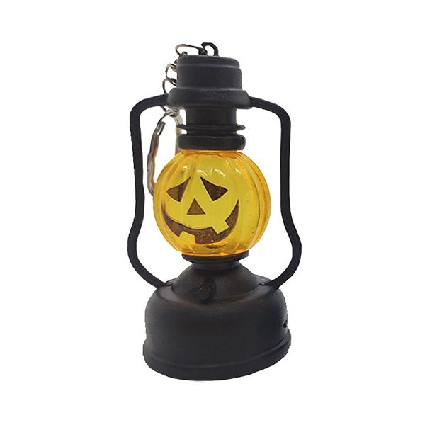 Mini Lamparina Decorativa Halloween - Abóbora Sortida com Led - 1 unidade - Cromus - Rizzo