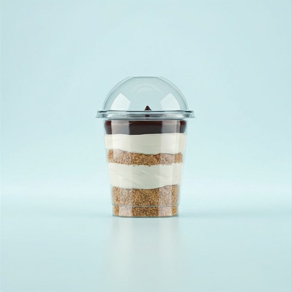 Copo Bolha com Tampa Crystal Bello - 150ml - 20 unidades - Plastilania - Rizzo