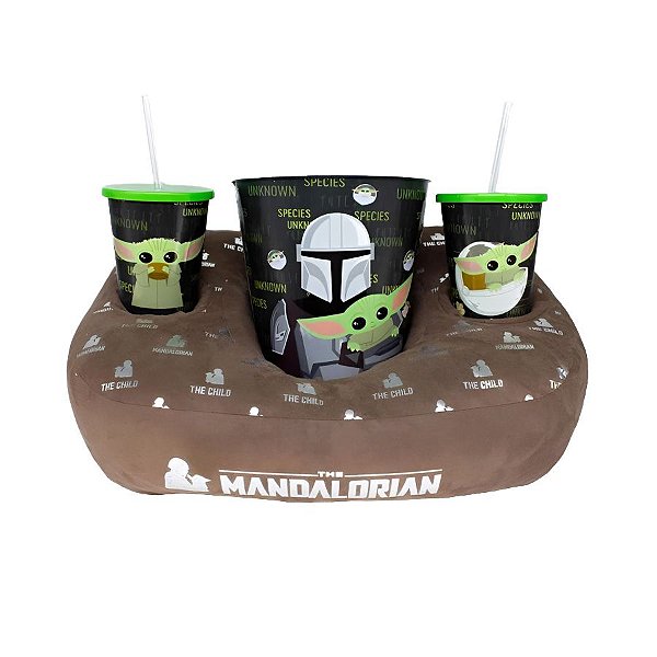 Kit Almofada Pipoca The Mandalorian - Star Wars - 1 unidade - Disney Original - Rizzo