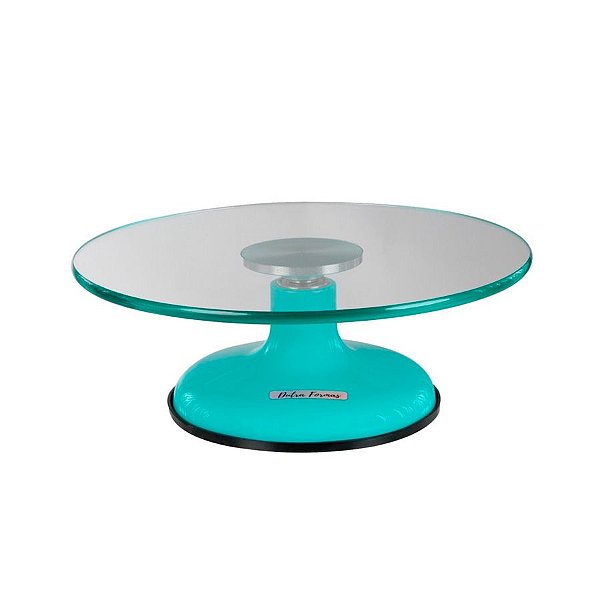 Bailarina de Vidro Giratória Profissional - Verde Tiffany - 1 unidade - Dutra Formas - Rizzo