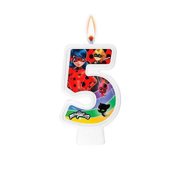 Pick para Docinhos Festa Ladybug Miraculous - 8 Unidades - Regina - Rizzo  Festas - Rizzo Embalagens