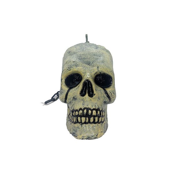Enfeite Decorativo Halloween - Caveira Corrente Branca - 1 unidade - Rizzo