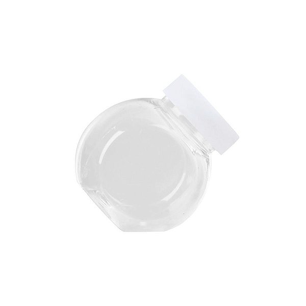 Mini Baleiro com Tampa Branca - 50ml - 10 unidades - Rizzo