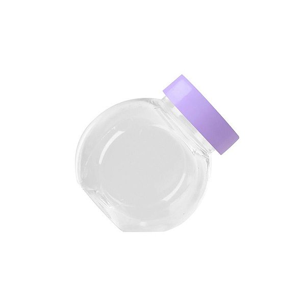 Mini Baleiro com Tampa Lilás - 50ml - 10 unidades - Rizzo