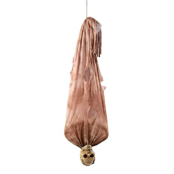 Enfeite Decorativo Halloween - Cadáver Pendurado Ted - 1,50m - Som, Luz e Movimento - 1 unidade - Cromus - Rizzo