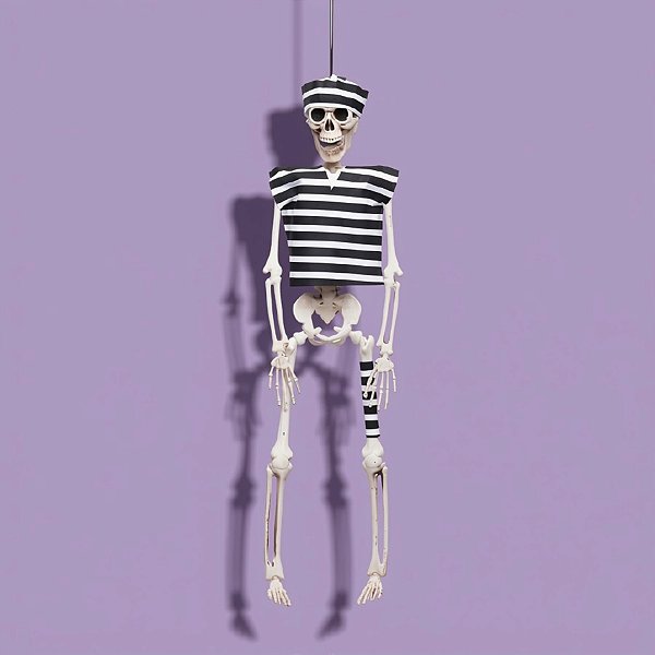 Enfeite Decorativo Halloween - Caveira Prisioneira - 42cm - 1 unidade - Cromus - Rizzo