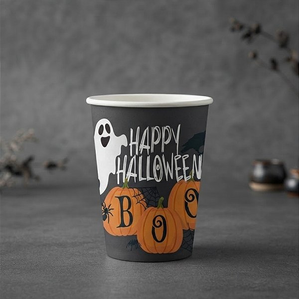 Copo de Papel - Halloween Travessuras - 240ml - 8 unidades - Cromus - Rizzo