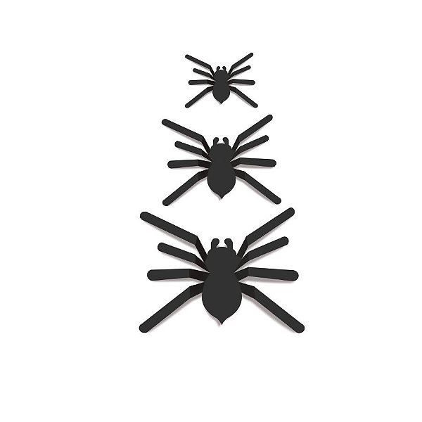 Aplique Decorativo Aranha - Halloween Travessuras - 2 unidades - Cromus - Rizzo