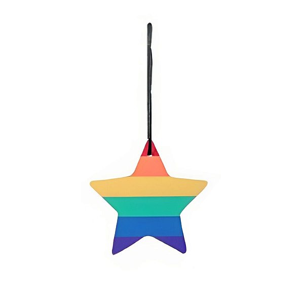 Enfeite para Pendurar Estrela LGBT - 10cm - 1 unidade - Cromus - Rizzo