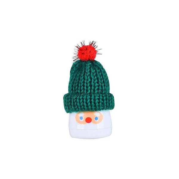 Apontador de Lápis com Gorro Natalino - Verde - 1 unidade - Cromus - Rizzo